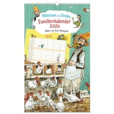  Pettersson und Findus. Familienkalender 2026 – Sven Nordqvist naptár, kalendárium