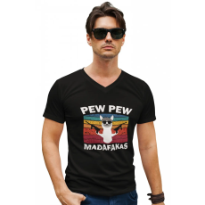  Pew-Pew Madafakas - Férfi V Nyakú Póló