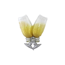  Pezsgőspoharak fólia lufi party kellék