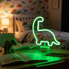 Phenom Neon LED lámpa - zöld dinoszaurusz - 3 x AA + USB - 25,9 x 8,5 x 24,3 cm (43996E)