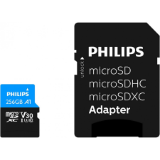 Philips 256GB microSDXC Class10 UHS-I U3 + adapterrel memóriakártya