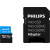 Philips 256GB microSDXC UHS-I CL10 Memóriakártya + Adapter (PH512986)