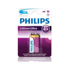 Philips 6FR61LB1A/10 - Lítium elem 6LR61 LITHIUM ULTRA 9V tölthető elem