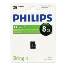 Philips 8 GB MicroSDHC Card  (80 MB/s, Class 10, U1, UHS-1) memóriakártya