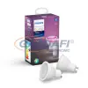 Philips 929001953102 HueWCA fényforrás 2db 5.7W GU10 2200 - 6500K 350lm GU10 230V 15000h A+ IP20 bluetooth