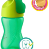 Philips Avent bögre rugalmas szívószállal 300 ml fiú + ajándék Petite&Mars tál 6m+