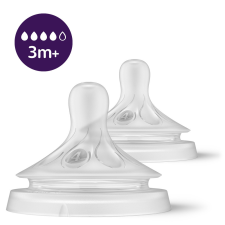 Philips Avent etetőcumi Natural Response 2db 4 cseppes 3hó etetőcumi