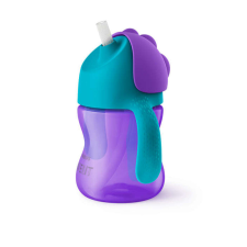 Philips AVENT itatópohár rugalmas szívószállal 200ml 9hó lányos babaétkészlet