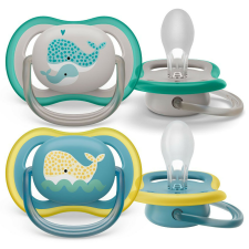 Philips AVENT játszócumi ultra air 18hó bálna 2db cumi