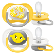 Philips AVENT játszócumi - ultra air 6-18hó neutral 2db citrus cumi