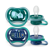 Philips Avent játszócumi Ultra Air elefántos 18hó fiús 2db cumi