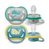 Philips Avent Játszócumi Ultra air mintás 18hó+ (bálna) 2db