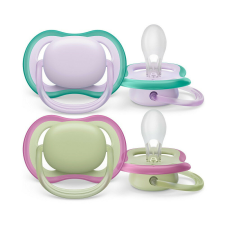 Philips AVENT játszócumi Ultra Air neutral 0-6hó lányos lila 2db cumi