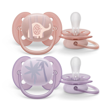 Philips AVENT játszócumi Ultrasoft Premium állatos 0-6hó lányos 2db gyerek sapka