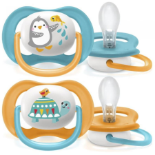 Philips Avent Philips AVENT játszócumi ultra air 6-18hó fiú állatos 2db cumi