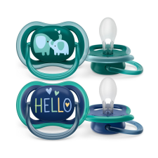 Philips Avent Philips AVENT SCF349/18 Játszócumi Ultra air 18hó+ fiús (elefánt), 2db cumi