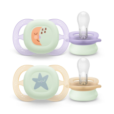 Philips Avent SCF075/07 Játszócumi ultra start éjszakai 0-2hó lányos 2 db cumi
