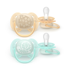 Philips Avent SCF091/41 Játszócumi Ultrasoft Premium neutral 0-6hó mintás 2 db cumi