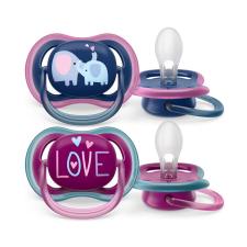 Philips Avent SCF349/22 játszócumi Ultra air 18hó+ lányos (elefánt), 2db cumi
