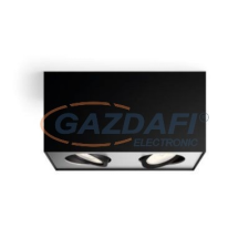Philips BOX 5049230P0 LED spotlámpa, falon kívüli, 2x4.5W SELV 1000Lm, fekete világítás