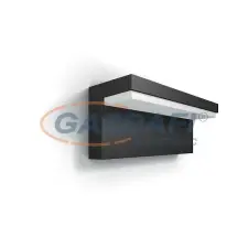 Philips Bustan 1648393P0 LED fali lámpa, 2x4.5W 1000Lm, antracit kültéri világítás