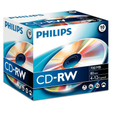 Philips CD-RW 80'/700MB újraírható lemez (8710101710242) írható és újraírható média