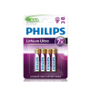 Philips FR03LB4A/10 - 4 db lítium elem AAA LITHIUM ULTRA 1,5V