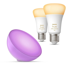 Philips Hue White Ambiance LED fényforrás E27 8W 2db/cs + Hue Go v2 EU fehér (PHL23009set) (PHL23009set) izzó