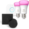 Philips Hue White and Color Ambiance 9 W 1100 E27 starter kit + Hue Tap Dial Switch Black