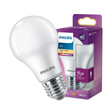 Philips LED izzó E27 A60 9,5W = 75W 1055lm 2700K meleg fehér PHILIPS izzó