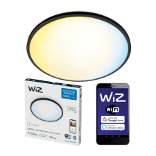 Philips LED mennyezeti lámpa, felületre szerelt 14W CCT fekete kerek SMART WiFi WiZ világítás