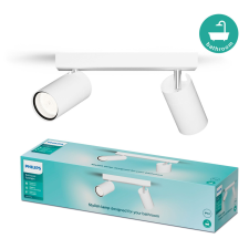 Philips Mennyezeti lámpa Spotlámpa 2x GU10 IP44 Fehér Kosipo Philips világítás