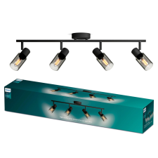 Philips Mennyezeti lámpa spotlámpa 4x E14 Black Palms Philips világítás