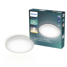 Philips Mennyezeti LED lámpa, plafond, 10W, 1000lm, 2700K, meleg, moiré, csillaghatású, CL200, Philips világítás