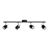 Philips MERANTI mennyezeti lámpa 4x GU10 fali lámpa mozgatható spotlámpa fekete PHILIPS