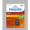 Philips micro sdxc memóriakártya 256gb class 10 uhs-i u1 adapter