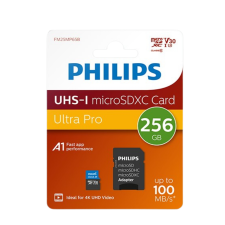 Philips Micro SDXC Memóriakártya 256GB Class 10 UHS-I U1 Adapter (PH133532) memóriakártya