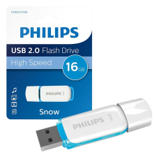 Philips Pendrive USB 2.0 16GB Snow Edition fehér-kék memóriakártya