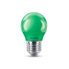 Philips Philips P45 E27 LED kisgömb fényforrás, 3.1W=15W, zöld, 220-240V