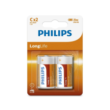 Philips R14L2B/10 - 2 db cink-klorid elem C LONGLIFE 1,5V tölthető elem