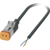 Phoenix Contact 1410730 Érzékelő-/működtető összekötő, konfekcionált Alj, egyenes 5.00 m Pólusszám: 2 1 db (1410730)