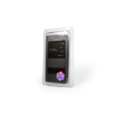 PHONEMAX Clear View Huawei P10 Lite oldalra nyíló tok HCF grafit tok és táska