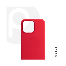 Phoner Apple iPhone 12 Pro Max szilikon tok, piros tok és táska