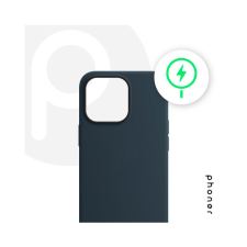 Phoner Apple iPhone 13 Magsafe szilikon tok, kék tok és táska