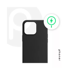 Phoner Apple iPhone 15 Magsafe szilikon tok, éjfekete (90552) (90552) tok és táska