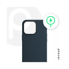 Phoner Apple iPhone 15 Pro Magsafe szilikon tok, viharkék (90555) (90555) tok és táska