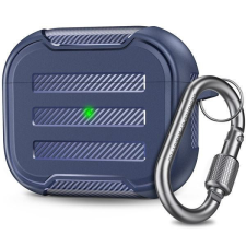 Phoner Carbon Apple Airpods 3 szilikon tok akasztóval éjkék (PN-CP-115PRO-MB) fülhallgató, fejhallgató tok