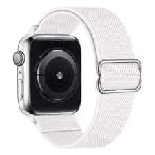 Phoner Dew Apple Watch csatos fonott szövet szíj, 38/40/41mm, fehér okosóra kellék