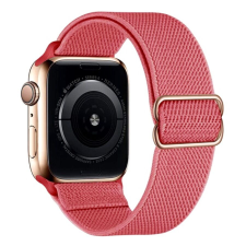 Phoner Dew Apple Watch csatos fonott szövet szíj, 38/40/41mm, rózsaszín okosóra kellék