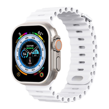 Phoner River Apple Watch 41/40/38 mm szilikon szíj, fehér okosóra kellék
